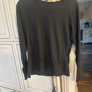 Banana Republic Black Fitted Long Sleeve Tee